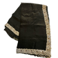 Black - Soft Crepe - Stone Work Saree with Blouse Piece - UK stock - 24hr Dispatch - RS2540 TV