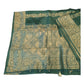 Sage Green - Traditional Handloom Banarasi Sari / Saree - with Blouse Piece - SN2401 11VJ24