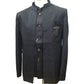PREMIUM Slim Fit Mens Black BandhGala / Prince / Chinese Collar Open Jacket with inside Waistcoat- Fantastic Fit - CS2409 JA 0524
