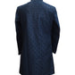 Navy Blue - Stunning Double Layered Mens Sherwani - SHU2508 JC 0325