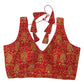 Red - Fully Embroidered Saree / Lehenga Blouse - With Cups - Margin to loosen - UK Stock - AF2505 KV 1224