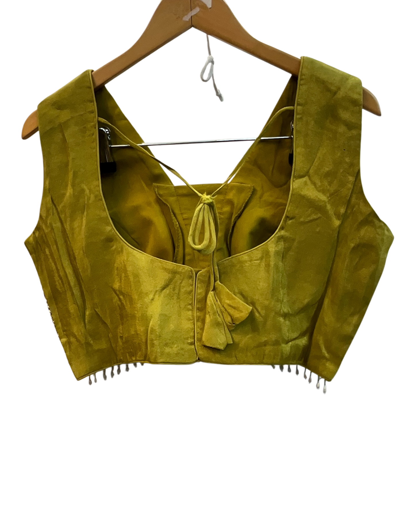 Size UK 14 (40" Bust) Adjustable to Size 16 - Olive Green - Banarasi Silky Lehenga Set - Mehndi / Sangeet / Bridesmaids / Weddings / Garba  - UK Stock - 24h Dispatch - JF7973 05JP26