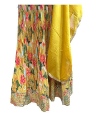 Amazing value Yellow Floral Lehenga Set - Size 12 & 16 (38