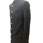 Black - Classic Self Brocade Sherwani with Gold Buttons -  BS786 JP 0823