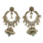Mint Green - Large - Antique Finish Traditional Earrings - Bollywood - Weddings - NIR818 C 0724