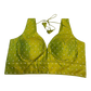 40" / UK 14 - Lime Green - Silky Designer Saree blouse with cups,  Sleeveless - UK Stock - Quick Delivery - RNK - R717 KV