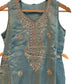 UK 12 / 38" - Light Blue - Ladies Sharara / Palazzo Trousers Suit - UK Stock - Sangeet / Henna / Weddings - DIL2740 TT