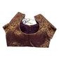 38" & 42" - Wine / Dark Purple - Banarasi Brocade Saree / Lehenga Blouse -UK Stock - Quick Dispatch - X1126 01A25