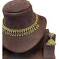 Lilac / Purple - Small Size Antique Gold Finish Necklace Set - AE2506 C 0525