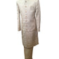 Gold - Classic Self Brocade Sherwani with Gold Buttons -  BS786 JP 0823