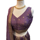 Lilac -  Dupion Silk Lehenga Set - Size UK 18 (44" Bust) plus Margin to Loosen  - UK Stock - 24h Dispatch - AF2501 JV 1224