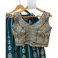 Size 12 / 38" Bust - Teal / Tuquoise - Ready Made Lehenga Set - UK Stock - 24h Dispatch - KTC250652 VA