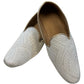 Very Comfortable Cream Brocade Loafer Style Mojri - Indian Mens shoes - Mojari , Khossay -  YD2505 C