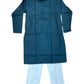 Dark Teal - Self Brocade Mens Kurta Set - Sangeet Mehendi Haldi - KCS1263 KP