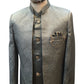 Silver Grey - PREMIUM Mens Knee Length  Jacket with Long Waistcoat - Fantastic Fit - KCS6150 02RK25