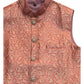 Coral - Banarasi Handloom Brocade Mens Waistcoat - UK Stock- Dispatch in 24 hrs - KCS241102 KK