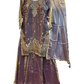 UK 20 / 46" - Purple - Ladies Sharara / Palazzo Trousers Suit - UK Stock - Sangeet / Henna / Weddings - HEL22010 VJ
