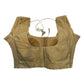 Dark Gold - HYBRID Silky Saree blouse - With Elastic on both side for Great fit - Size 36",38", 40" S M L  - VAM1216 Ap