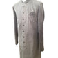 Bullet Grey with Self Sequins Fully Embroidered  Soft Sherwani Set - UK Stock - 24h Dispatch - Spark20 JY 0324