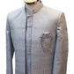 Silver / Light Grey - PREMIUM Mens Knee Length  Jacket with Long Waistcoat - Fantastic Fit - KCS6100 02PR25