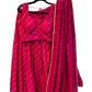 Fuchsia / Magenta -  Dupion Silk Lehenga Set - Garba / Dandia , Mehndi / Sangeet / Weddings - Size UK 12 (38" Bust) Adjustable to Size 14 - UK Stock - 24h Dispatch - AF2506 09TY25