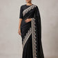 Black - Fancy Party Saree with Blouse Piece - UK stock - 24hr Dispatch - SP2607 KH