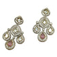 Baby Pink - Medium Size Antique Gold Finish Choki Necklace Set with Earrings - Bollywood - AVON-KU1788  08VT25