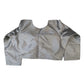 Light Grey / Silver - Silky Saree blouse with cups,  Long Sleeves, High Back - 38" - UK Stock - Quick Delivery - RNK - R231F-A