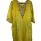 UK14 / 40" - Lemon Yellow - Silky Ladies Trousers Suit - Sangeet / Henna / Temple - KCS250190 TY