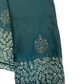 Teal - Chiffon Printed Saree with Blouse Piece - UK stock - 24hr Dispatch - LTF108 07KT26