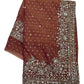 Coral Pink - Fancy Party Saree with Blouse Piece - UK stock - 24hr Dispatch - SP2622 PK
