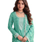 Sea Green - Simple / Classy Silky Ladies Indian Salwar Suit with Rich Dupatta - Available in Sizes 12 & 18 - VF69094 VR 0924