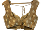 UK 12 / 38" - Pastel Beige / Gold - Designer Ladies Indian Short Top Palazzo Trousers Suit - UK Stock - 2/3 days delivery - VMK Jivika AV