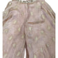 Champagne / Peach - Designer Ladies Short Top Palazzo Trousers Suit - Size 12 (38") - VMK KIA RR