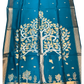 Turquoise Blue - Handloom Saree with Blouse Piece - UK stock - 24hr Dispatch - RT-BT004 07KJ26