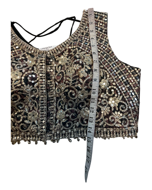 SALE! SALE! Size 16 - Multi Coloured - Ready Made Lehnga Set - Haldi / Mehndi / Weddings - UK Stock - 24h Dispatch - PC2605 TT