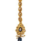 Navy Blue - Gold Finish Small Size Tika Head Piece - Indian Ladies Fashion Jewellery - AE2433 11Vp24