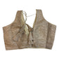 Champagne Gold - Crushed Brocade Tissue Saree / Lehenga Blouse - With Cups - Margin to loosen - UK Stock - AF2502 C 1224