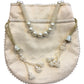 Cream- Silky Bollywood Ladies Potli / Pouch Style HandBag - GJ21 10Rp24