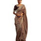 Brown - Crepe Silky Saree with Fancy Ready made Blouse - KIM-KS5272  TR 1123