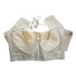 Cream - HYBRID Silky Saree blouse - With Elastic on both side for Great fit - Size 36",38", 40" S M L  - VAM1216 Ap