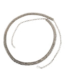Silver Finish Saree Belt, Waist / Belly Chain - Fancy Dress , Bollywood - DAJ350 KY 0923