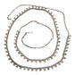 Silver Finish Saree Belt, Waist / Belly Chain - Fancy Dress , Bollywood - DAJ348 A 0923