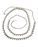 Silver Finish Saree Belt, Waist / Belly Chain - Fancy Dress , Bollywood - DAJ348 A 0923