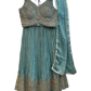 SALE ! Size UK 16 (42") Light Blue Pastel - Lehenga Set - Mehndi / Sangeet / Bridesmaids / Weddings / Garba  - UK Stock - 24h Dispatch - KTC250627  TK26