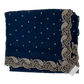Navy Blue - Rich Saree with Stone Work Border and Blouse Piece - UK stock - 24hr Dispatch - RS2532 TC