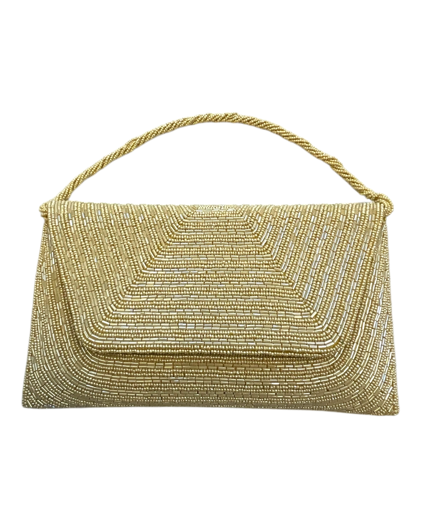 Light Gold - Rich Hand Embroidered Clutch Bag / Handbag -Bollywood / Weddings - JF27 11KJ25