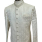 Size 40" - Cream - Rich Banarasi Stone Work Sherwani with Shoulder Emroidery - BS997 08KYY25
