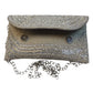 Silver - Rich Hand Embroidered Clutch Bag - JS03 10KP24