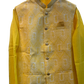 Haldi Yellow - Mens Kurta Set with Rich Brocade Waistcoat  - UK Stock - Quick Dispatch - SHU2603 05VV26